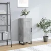 Image de vidaXL Buffet Gris béton 34 5x34x90 cm Bois dingénierie 830472