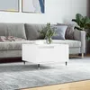 Image de Table Basse Blanc 55x55x36,5 Cm Bois D'ingénierie Vidaxl