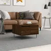 Image de Table Basse Chêne Marron 55x55x36,5 Cm Bois D'ingénierie Vidaxl