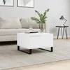 Image de Table Basse Blanc 55x55x36,5 Cm Bois D'ingénierie Vidaxl