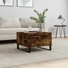 Image de Table Basse Chêne Fumé 55x55x36,5 Cm Bois D'ingénierie Vidaxl
