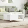 Image de vidaXL Table basse blanc 80x80x365 cm bois dingénierie 830772
