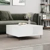 Image de Table Basse Blanc 80x80x36,5 Cm Bois D'ingénierie Vidaxl