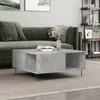 Image de Table Basse Gris Béton 80x80x36,5 Cm Bois D'ingénierie Vidaxl