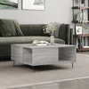 Image de Table Basse Sonoma Gris 80x80x36,5 Cm Bois D'ingénierie Vidaxl