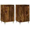 Image de Buffets 2 Pcs Chêne Fumé 40x35x70 Cm Bois D'ingénierie Vidaxl
