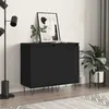 Image de Buffets 2 Pcs Noir 40x35x70 Cm Bois D’ingénierie Vidaxl