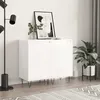 Image de Buffets 2 Pcs Blanc Brillant 40x35x70 Cm Bois D'ingénierie Vidaxl