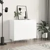 Image de vidaXL Buffets 2 pcs blanc brillant 40x35x70 cm bois dingénierie 831057