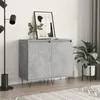Image de Buffets 2 Pcs Gris Béton 40x35x70 Cm Bois D'ingénierie Vidaxl