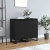 Image de Buffets 2 Pcs Noir 40x35x70 Cm Bois D’ingénierie Vidaxl