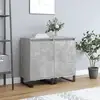 Image de Buffets 2 Pcs Gris Béton 40x35x70 Cm Bois D'ingénierie Vidaxl