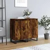 Image de Buffets 2 Pcs Chêne Fumé 40x35x70 Cm Bois D'ingénierie Vidaxl