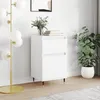 Image de vidaXL Buffet blanc 40x35x70 cm bois d’ingénierie 831132