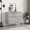 Image de Buffets 2 Pcs Gris Béton 40x35x70 Cm Bois D'ingénierie Vidaxl