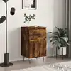 Image de Buffet Chêne Fumé 40x35x70 Cm Bois D'ingénierie Vidaxl