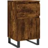 Image de Buffet Chêne Fumé 40x35x70 Cm Bois D'ingénierie Vidaxl