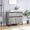 Image de Buffets 2 Pcs Sonoma Gris 40x35x70 Cm Bois D'ingénierie Vidaxl