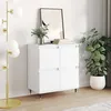 Image de Buffet Blanc 60x35x70 Cm Bois D'ingénierie Vidaxl