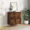 Image de Buffet Chêne Fumé 60x35x70 Cm Bois D'ingénierie Vidaxl