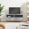 Image de Meuble Tv Gris Béton 100x34,5x44,5 Cm Bois D'ingénierie Vidaxl