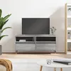 Image de Meuble Tv Sonoma Gris 100x34,5x44,5 Cm Bois D'ingénierie Vidaxl