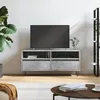 Image de Meuble Tv Gris Béton 100x34,5x44,5 Cm Bois D'ingénierie Vidaxl
