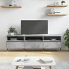 Image de Meuble Tv Gris Béton 150x30x44,5 Cm Bois D'ingénierie Vidaxl