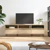 Image de vidaXL Meuble TV chêne sonoma 150x30x445 cm bois dingénierie 831279