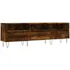Image de Vidaxl meuble tv chêne fumé 150x30x44,5 cm bois d'ingénierie