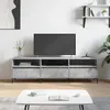 Image de Meuble Tv Gris Béton 150x30x44,5 Cm Bois D'ingénierie Vidaxl