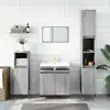 Image de Armoire De Bain Sonoma Gris 58x33x60 Cm Bois D'ingénierie Vidaxl