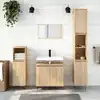 Image de Armoire De Bain Chêne Sonoma 58x33x60 Cm Bois D'ingénierie Vidaxl