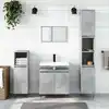 Image de Armoire De Bain Gris Béton 58x33x60 Cm Bois D'ingénierie Vidaxl
