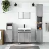 Image de Armoire De Bain Sonoma Gris 58x33x60 Cm Bois D'ingénierie Vidaxl