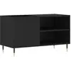 Image de Armoire À Disques Noir 85x38x48 Cm Bois D'ingénierie Vidaxl
