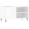 Image de Armoire À Disques Blanc Brillant 85x38x48 Cm Bois D'ingénierie Vidaxl