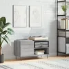 Image de Armoire À Disques Sonoma Gris 85x38x48 Cm Bois D'ingénierie Vidaxl