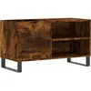 Image de Armoire À Disques Chêne Fumé 85x38x48 Cm Bois D'ingénierie Vidaxl