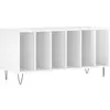 Image de Armoire À Disques Blanc Brillant 100x38x48 Cm Bois D'ingénierie Vidaxl