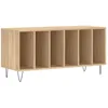 Image de Armoire À Disques Chêne Sonoma 100x38x48 Cm Bois D'ingénierie Vidaxl