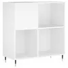 Image de Armoire À Disques Blanc 84,5x38x89 Cm Bois D'ingénierie Vidaxl