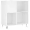 Image de Armoire À Disques Blanc 84,5x38x89 Cm Bois D'ingénierie Vidaxl