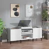 Image de vidaXL Armoire à Disques Armoire Latérale avec Rangement Meuble pour Tourne-Disque Buffet de Salon Industriel Maison 831933