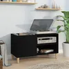Image de Armoire À Disques Noir 84,5x38x48 Cm Bois D'ingénierie Vidaxl