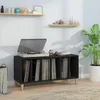Image de vidaXL Armoire à Disques Armoire Latérale avec Rangement Meuble pour Tourne-Disque Buffet de Salon Industriel Maison 831974