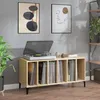 Image de Armoire À Disques Chêne Sonoma 100x38x48 Cm Bois D'ingénierie Vidaxl