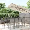 Image de Ensemble De Bar De Jardin 11 Pcs Avec Coussins Gris Poly Rotin Vidaxl