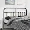 Image de Tête De Lit De Remplacement Métal Noir 150 Cm Vidaxl