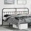 Image de Tête De Lit De Remplacement Métal Noir 180 Cm Vidaxl